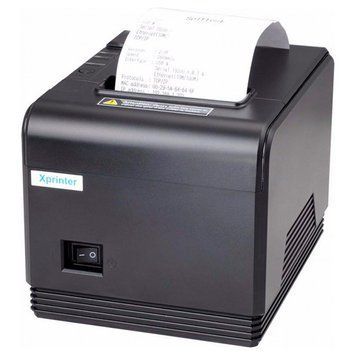 Термопринтер Xprinter XP-Q800 USB LAN COM чековий POS-принтер 80мм з автообрізанням для чеків ПРРО Q800 фото