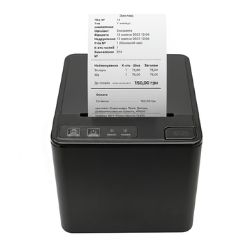 Термопринтер Ezpos P3 Ethernet (LAN) + USB чековий POS-принтер 80мм з автообрізанням для чеків ПРРО P3 фото